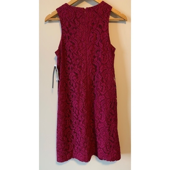 Cynthia Steffe Purple Lace Evening Cocktail Festive Dress Size 4 NWT - Picture 9 of 17